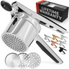 PriorityChef Large 15oz Potato Ricer with 3 Discs, Heavy Duty