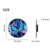 KEEPSUPER Clock Beautiful Butterfly Wall Clock 10 Inch Battery Operated