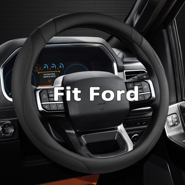 West Llama Customized Auto Car Steering Wheel Cover for Ford