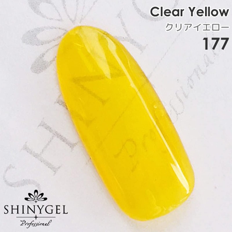 Shiny Gel 4-Colored Gels 177 G Clear Yellow UV/LED, JNA Test