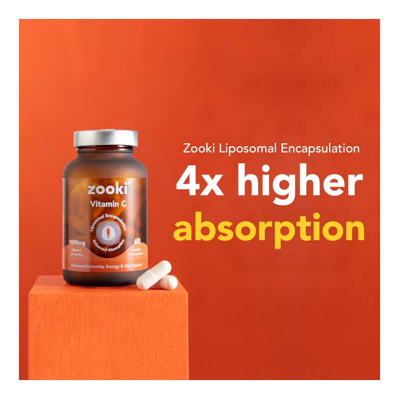 Zooki Liposomal Vitamin C 1000mg Capsules 60 Capsules