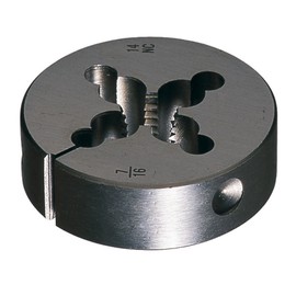 Cle-Line C65491 Carbon Steel Round Adjustable Die, 1/8-27 UNS