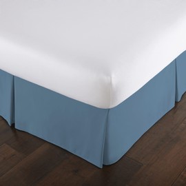 Southshore Fine Linens VILANO Springs Falda de cama plisada de caída de 38 cm, Pizarra, King