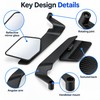 Motorcycle Rearview Mirrors for Riding – Adjustable Rotating Metal Side