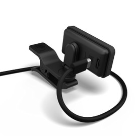 D'Addario Accessories Rechargeble Guitar Tuner - Eclipse Headstock Tuner - Clip On Tuner for Guitar - Great for Acoustic Guitars & Electric Guitars - Quick & Accurate Tuning