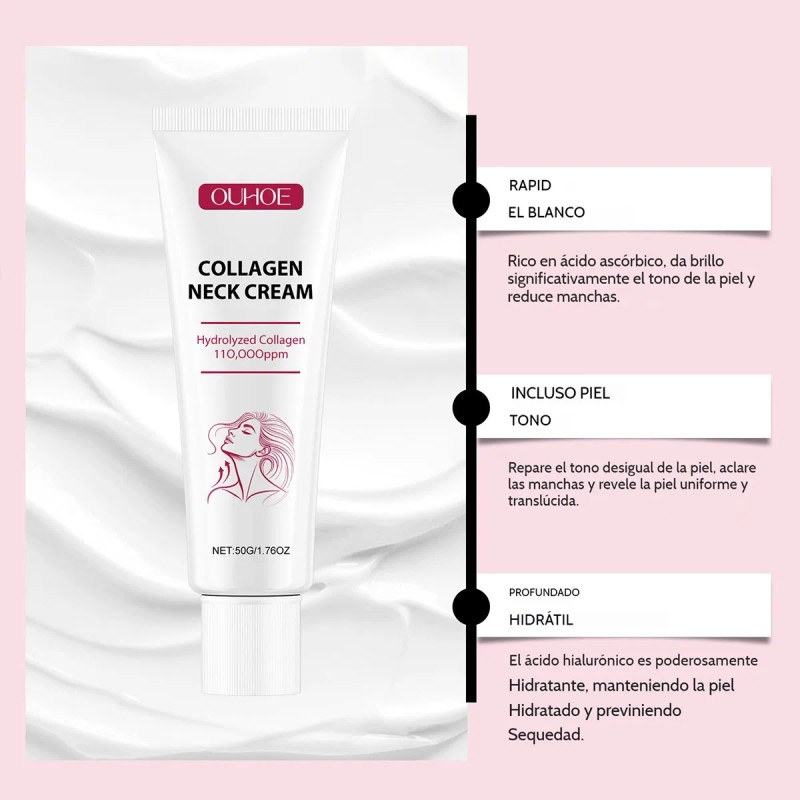 De Crema De Colágeno Hidrolizado For El Cuello (110.000 Ppm)