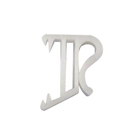 Shade Doctor of Maine 1" Single Slat White Valance Retainer Extension Clips for Horizontal Wood or Mini Blinds (12-Pack)