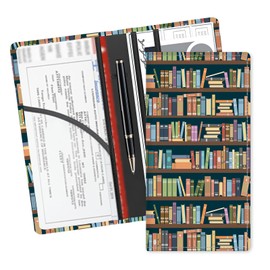 ADUQLZUX Leather Car Registration and Insurance Card Holder, Cute Car Accessories Vehicle Glove Box Car Organizer for Documents, Cards, License Cute Book Shelf