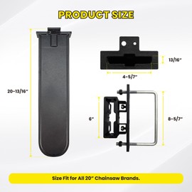 Nrovonis Chainsaw Holder for Tractor 20” Scabbard Universal Chainsaw Mount Carrier Compatible with Tractors/ATVs/UTVs/Trucks