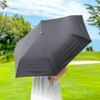 Asty ASP23MN55 Full Blackout Windproof Plain Black Coating Mini Folding