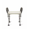 Medline Bath Bench Shower Seat with Padded Armrests, Ideal for