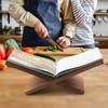 Wood Book Stand for Reading - Book Display Stand, Cook
