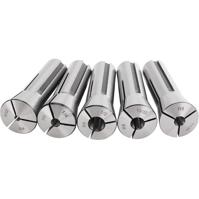 8milelake 23 Piece R8 Collets Set 1/16" to 3/4" for