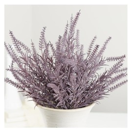 Factory Direct Craft Weather Resistant Artificial Astilbe Bundles Group of 2 Lavender and Gray Fake Filler Plants for Indoor and Outdoor Arrangements - 19 Inches High