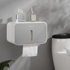 Toilet Paper Roll Box Cover Waterproof Punch Free Prevent Corrosion