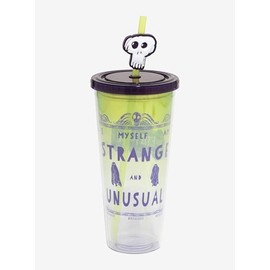 Hot Topic Beetlejuice Strange and Unusual Acrylic Travel Cup Multi None