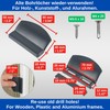 Door Pull Handle in Grey RAL 7016, ASA Plastic, for