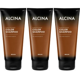 Alcina Colour Shampoo Brown 200 ml Pack of 3