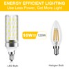 E12 LED Bulb, 4000K Nature White Light Bulbs, 16W 1500LM