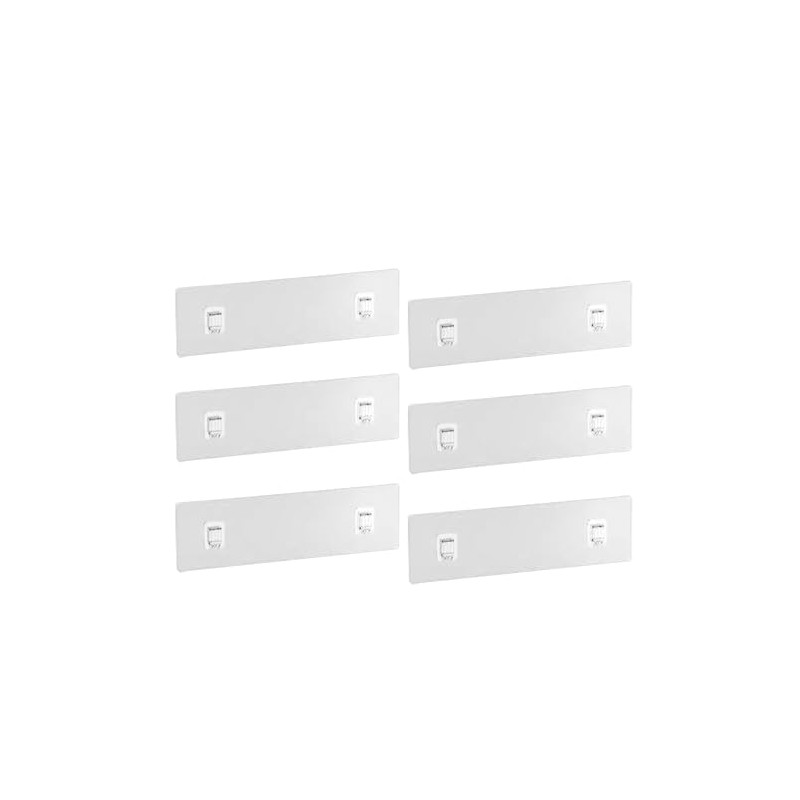 PUSDON Hanging Storage Baskets Accessory, Adhesive Strips with Hooks*6