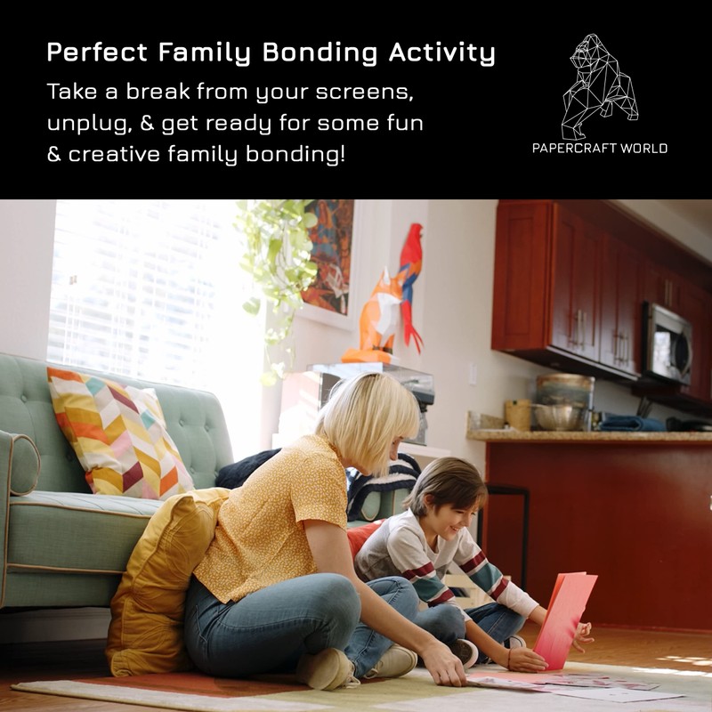 Papercraft World Dual-Use 3D Papercraft Model-Yoga Cat -YOGTWH