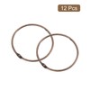Sourcing Map 12pcs Copper Carbon Steel Shower Curtain Rings, 2.4