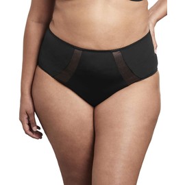 Goddess Women's Plus Size Sarah Full Coverage Brief, Black, XXX-Large