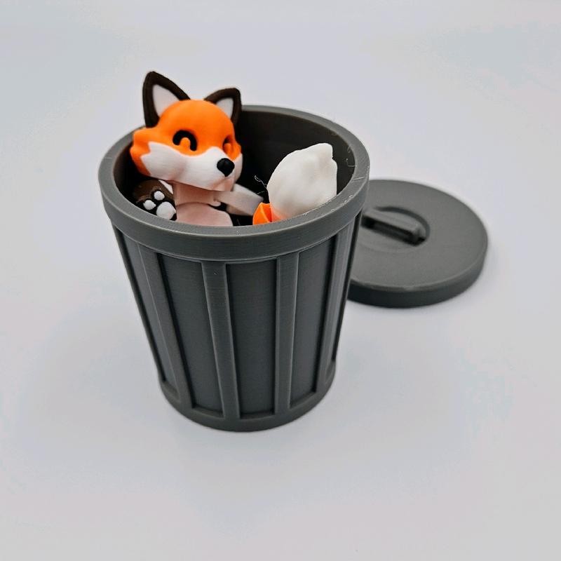 Trash Raccoon, Fox, Panda, Possum, Skunk - 3D Fidget -