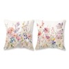 TAJWE Floral Spring Pillow Covers 18x18 Set of 2 Summer