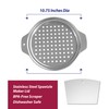 HIC Kitchen Spaetzle Noodle Dumpling Maker Lid with Scraper, Fits