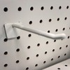 4" Plastic Economy Peg Hooks for Slatwall and Pegboard, Off-White