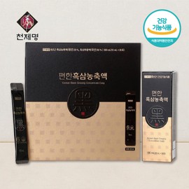 Cheonjemyeong 6-year-old convenient black ginseng concentrate red ginseng stick 30 packs / 천제명 6년근 편한흑삼농축액 홍삼스틱 30포