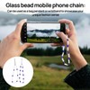 Deilonie 2PCS Beaded Phone Strap, Beaded Phone Charms, Phone Strap