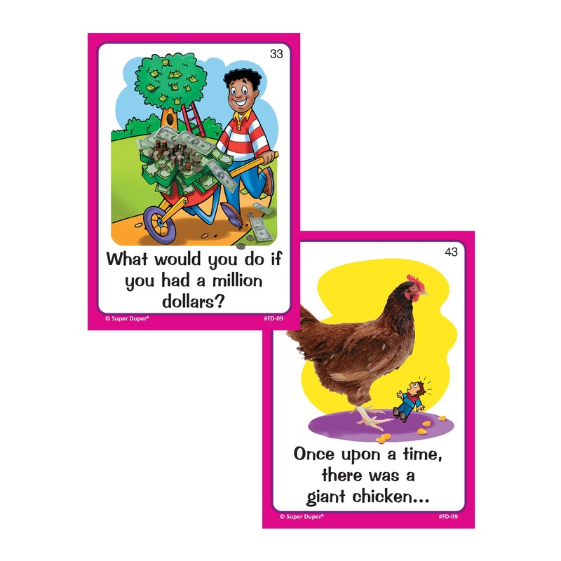 Super Duper Publications | Story Starters Fun Deck | Conversation