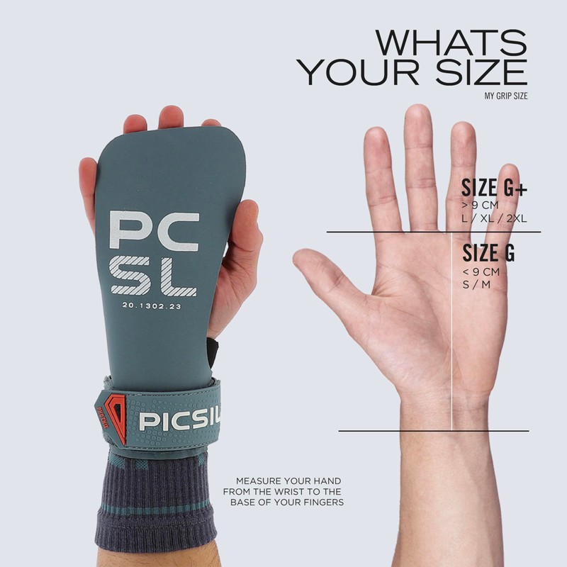 PICSIL Phoenix Grips+ Wrist Pads + Carry Bag, Magnesium Free,