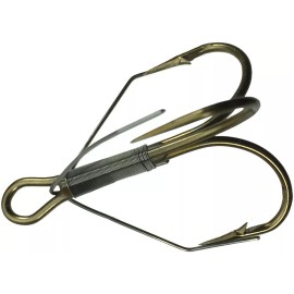 Gerry's Tackle 25 GT 3551W Bronze Weedless Treble Hooks size 8
