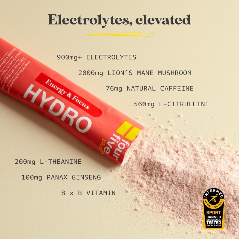 fourfive Hydration Sachets (Focus Fuel) Hydro Plus (7 Sachets)