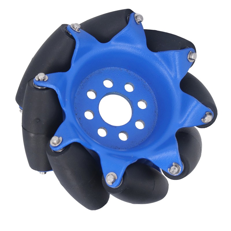 3in 45° Omnidirectional Wheel with 8 TPU Rubber Drive Rollers
