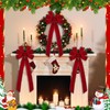 Yinkin 12 Pcs 10"x 26" Extra Large Christmas Bows Bulk