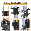 LAWNEAGLE 2 Pack S16100700 Small Black Two Way Lockable Gate