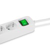 Hama 3-Way Power Strip with Switch, 1.4 m (Power Strip