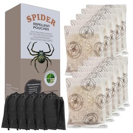 15 Pack Spider Repellent Pouches, Natural Spider DeterrentIndoor & Outdoor, Long-Lasting Spider Killer for Patio, Garage & Home, Safe Spider Repellent for Kids & Pets, No Mess & Easy-to-Use