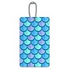 Mermaid Fish Scale Pattern Luggage Card Suitcase Carry-On ID Tag