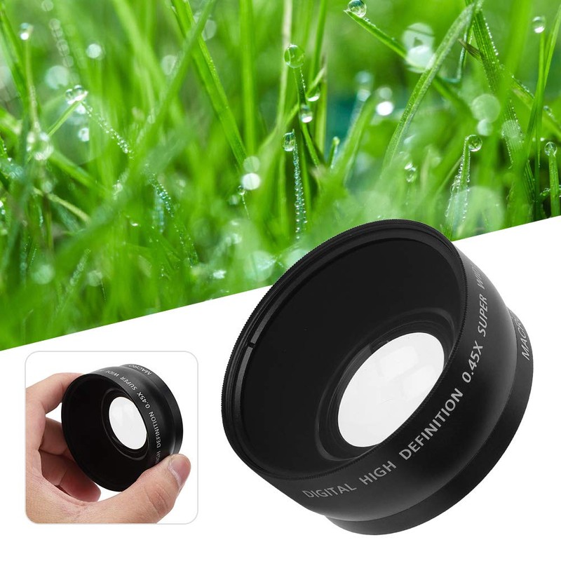 VBESTLIFE 55 mm 0.45X Wide Angle Macro Lens, 55 mm