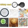 2PCS 15X Magnifying Glass Loupe Small Pocket Magnifying Lenses Glass