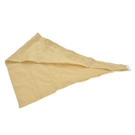 Haofy Red de Tela para Sombra Bloqueadora Solar, Protección de Dosel Triangular de Vela Parasol 3x3x3 Metros Beige para Piscina de Jardín