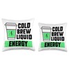Cold Brew Liquid Energy Brew Latte Iced Coffee Lover Throw