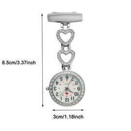 SagaSave Nurse Fob Watch Vintage Nurse Watch Clip-on Hanging Nurse Fob Watch for Doctors, Paramedics, Nurses, Rose Gold