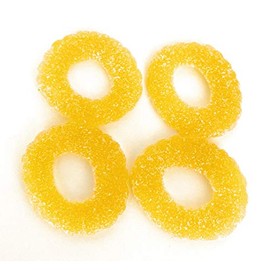 Dulcefina chocolate and Sweets, Pineapple Rings Gummy (3 Lbs)
