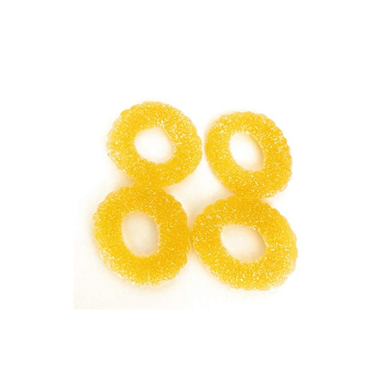 Dulcefina chocolate and Sweets, Pineapple Rings Gummy (3 Lbs)
